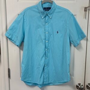 Ralph Lauren Men's Light Blue Button Down Shirt